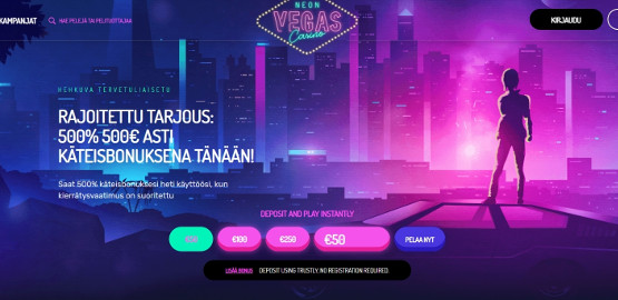 neon vegas kokemuksia