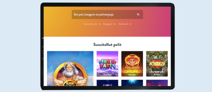 tarjoaako nettikasino suosikkipelejäsi