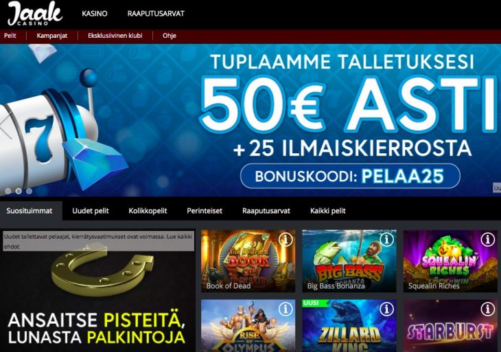 Jaak Casino ilman pankkitunnuksia