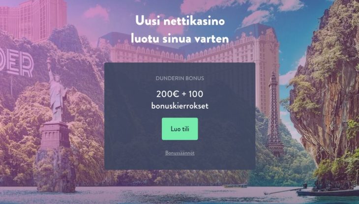 Nettikasino joka tarjoaa talletusbonuksen