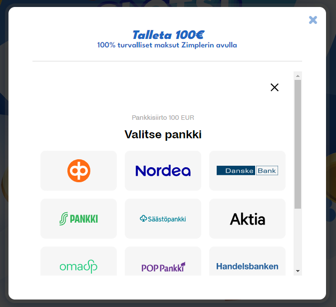 slotsi maksutavat