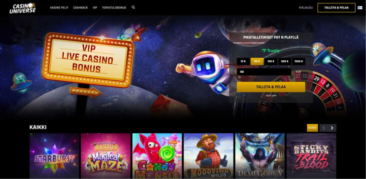 casino universe etusivu