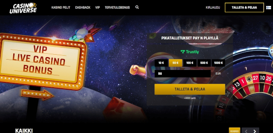 casino universe kokemuksia