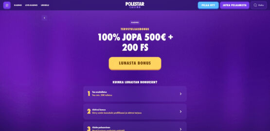 polestar casino talletusbonus