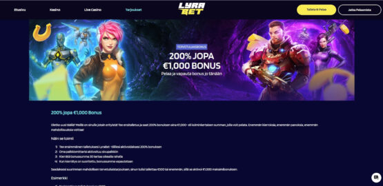 lyrabet casino bonus