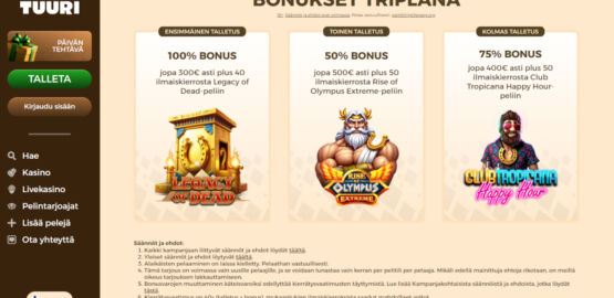 tuuri kasino talletusbonus