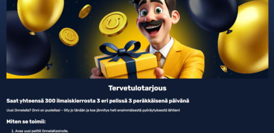 onnela kasino ilmaiskierroset