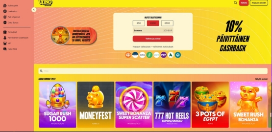 uuno kasino kokemuksia
