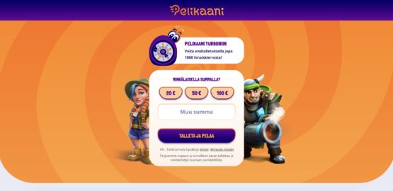 Pelikaani nettikasinon etusivu