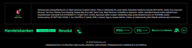 pelifantti luotettava