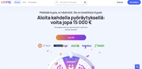 Hype Kasino etusivu