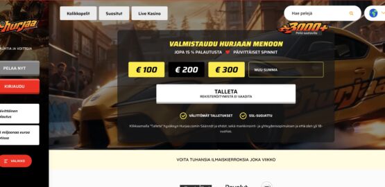 Hurjaa kasinon etusivu