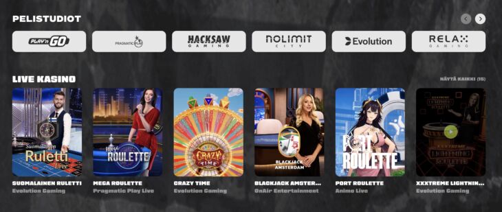 Douppi casino pelit