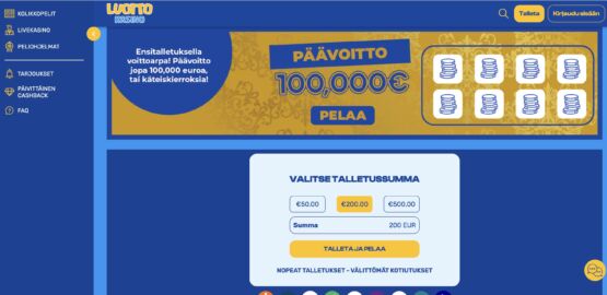 Luotto Kasinon etusivu